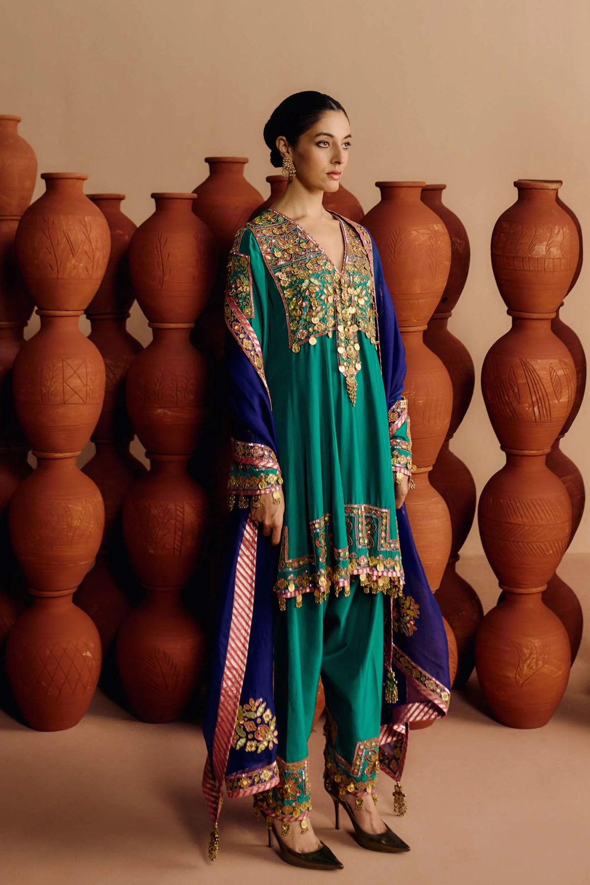 Ziya Kalidaar Kurta Salwar Set