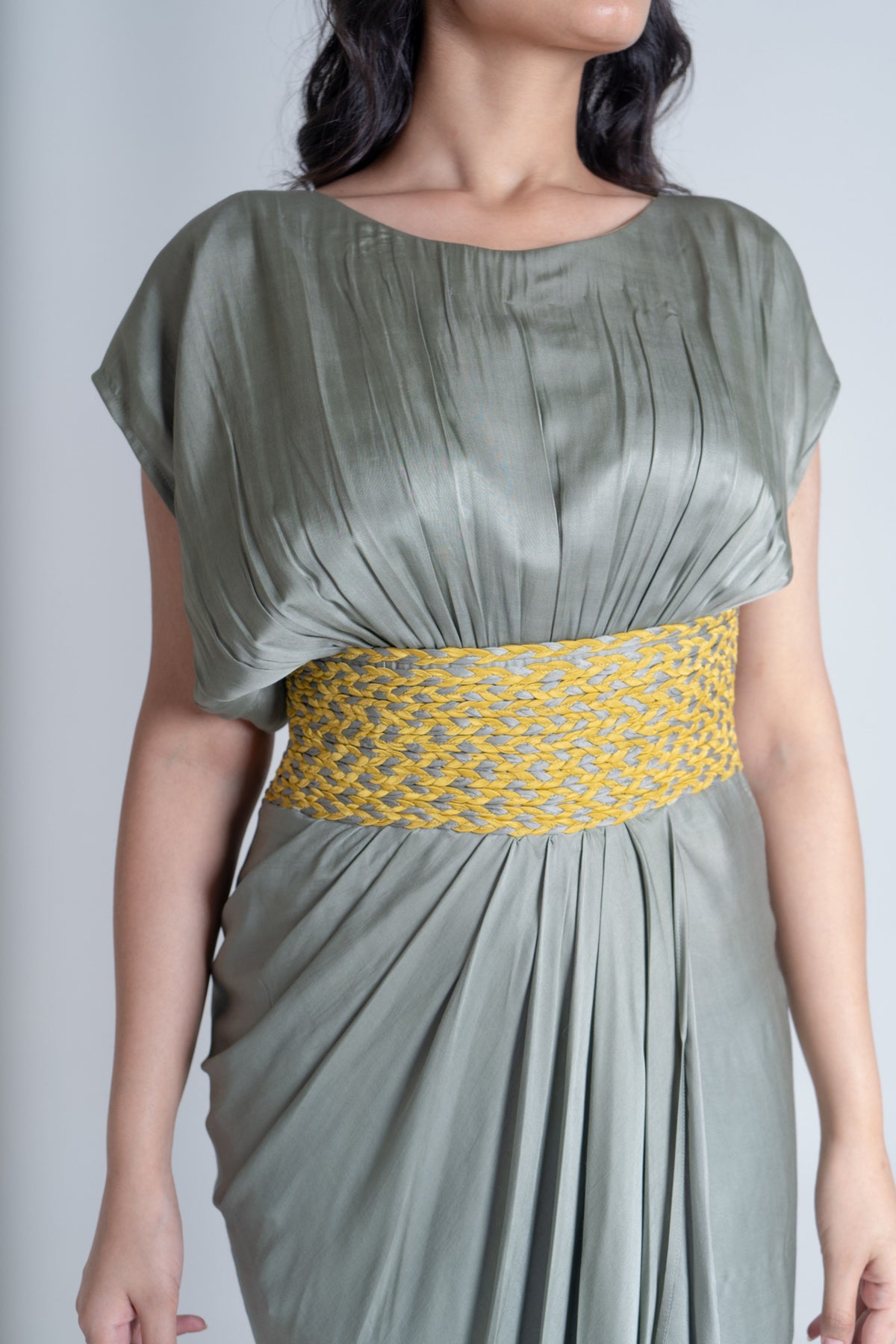Yellow-green Cocktail Gown