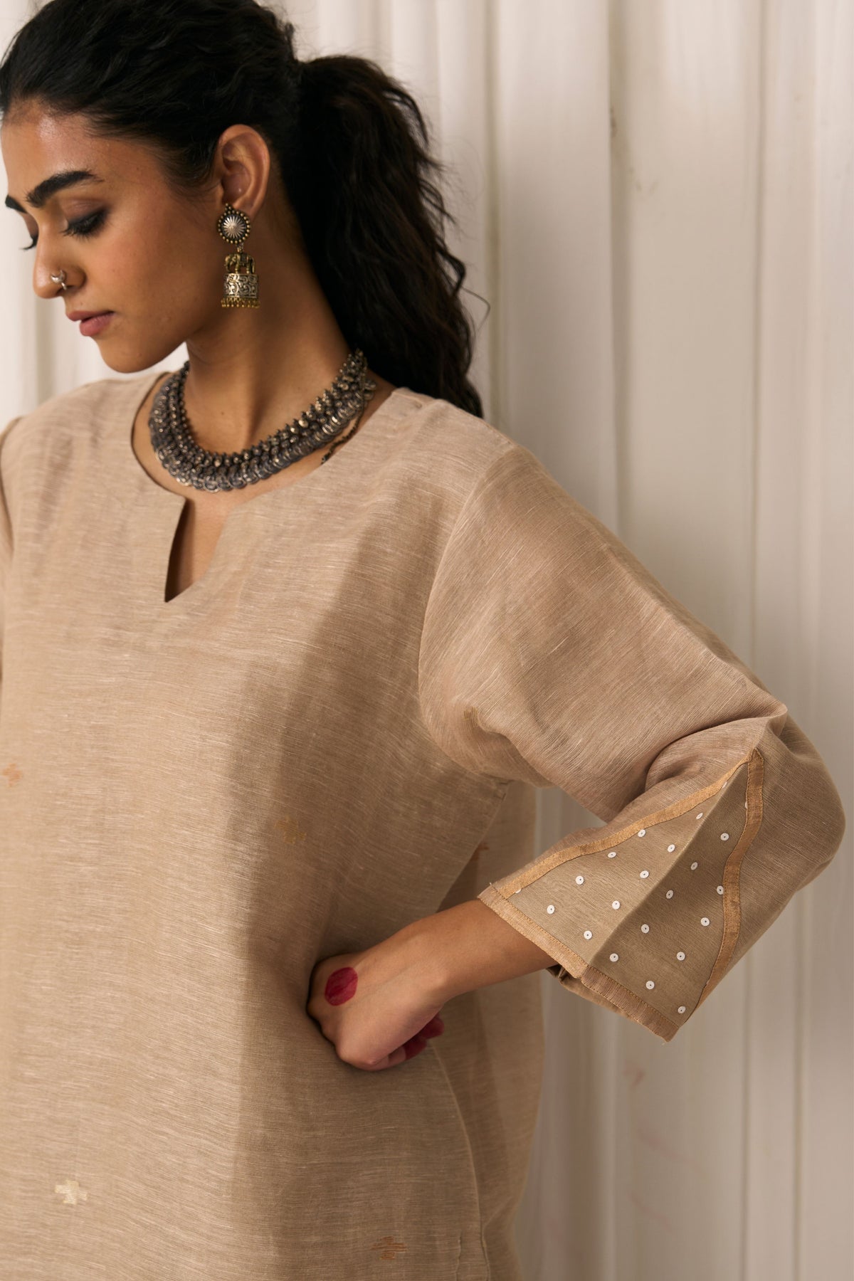 Bhumi Beige Kurta Set