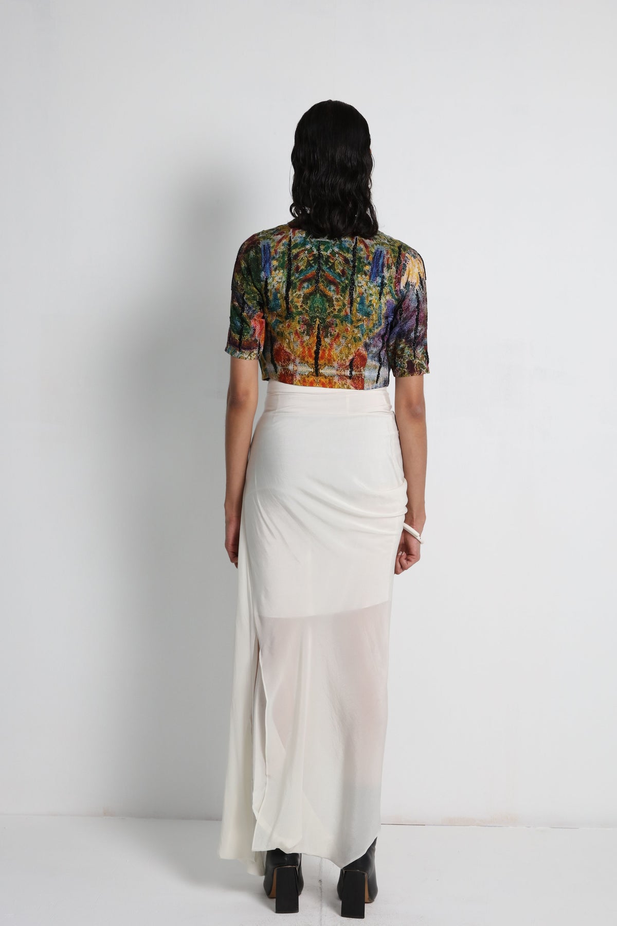Multicolour Printed Jacket Set