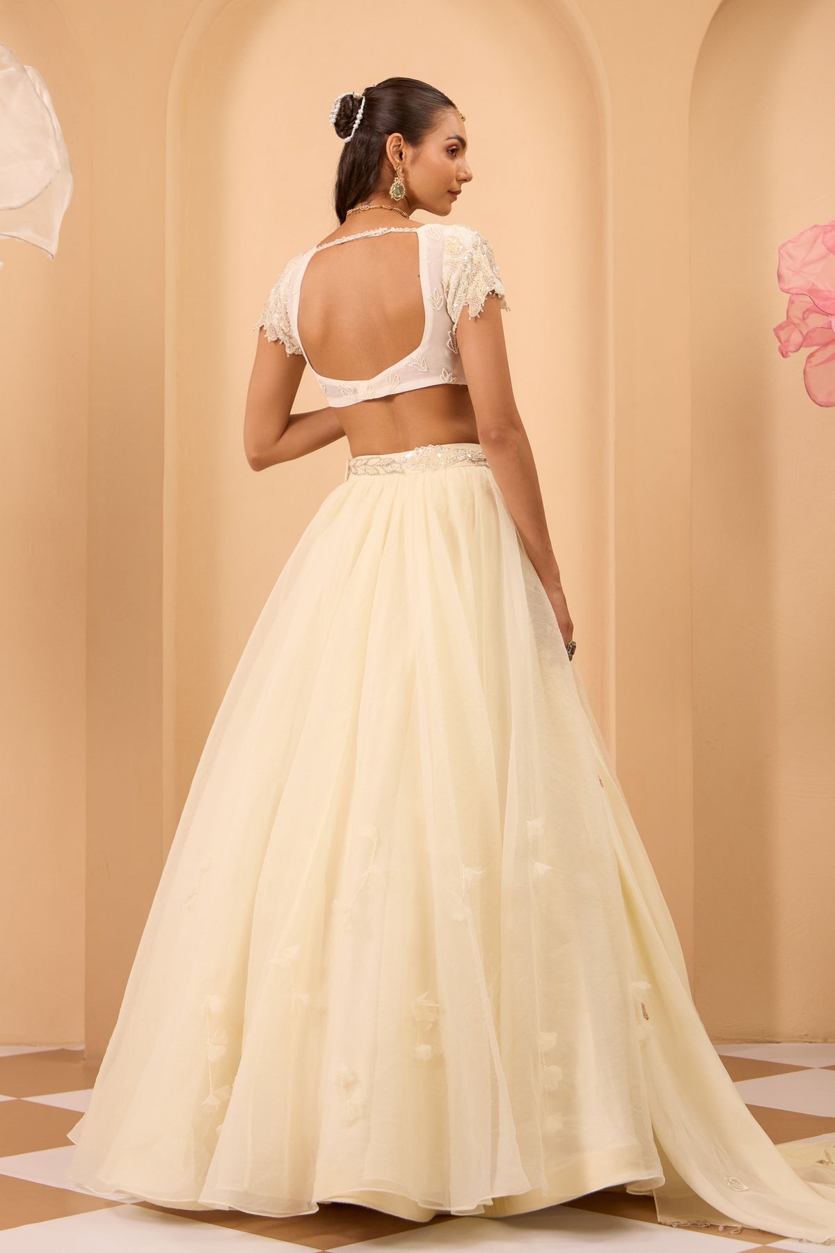 Orgnaza Lehenga Set