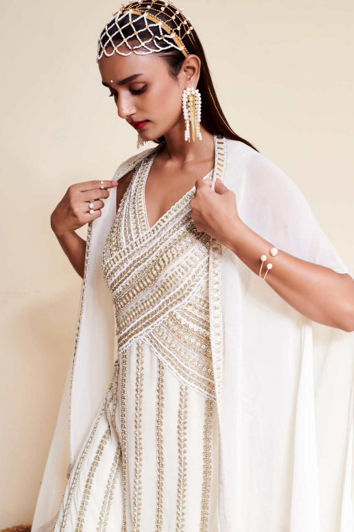 Ivory Sharara Set