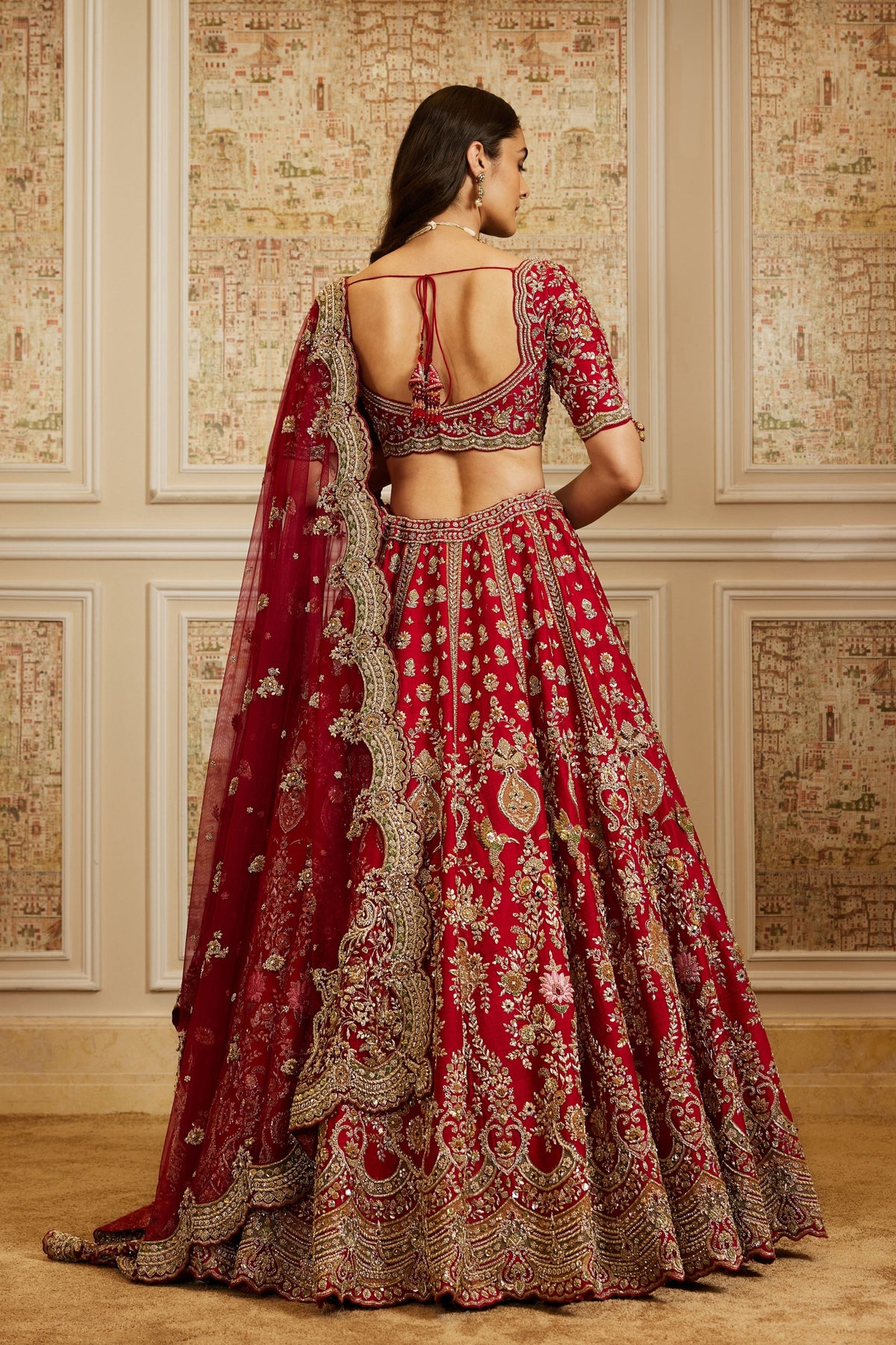 Zinah Red Lehenga Set