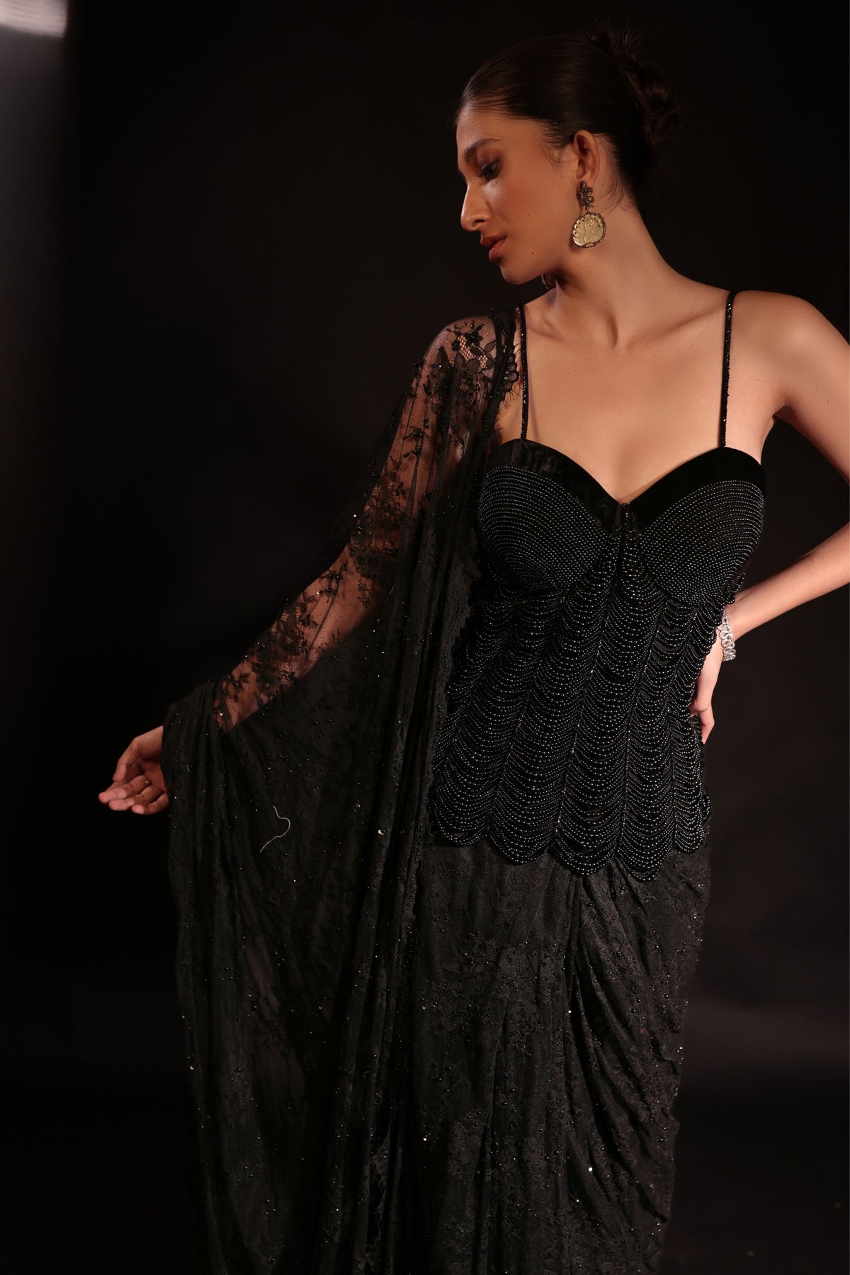 Elara Pre-Draped Saree Set