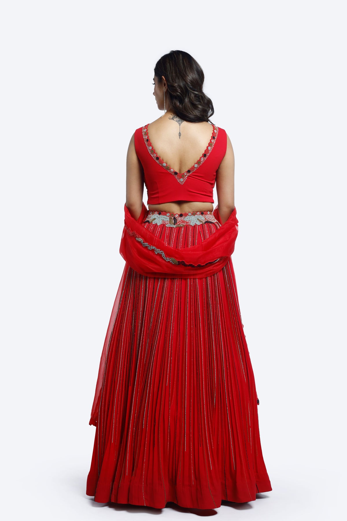 Tropical Embellished Lehenga Set