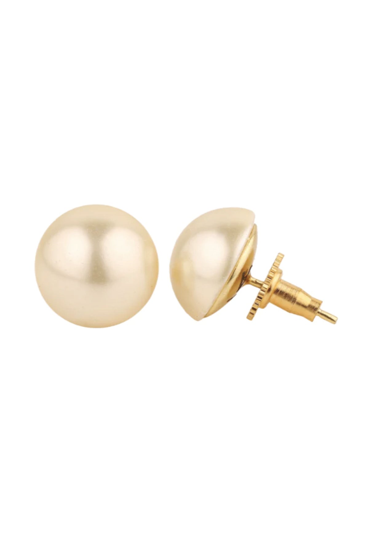 Golden 14mm Studs Earring