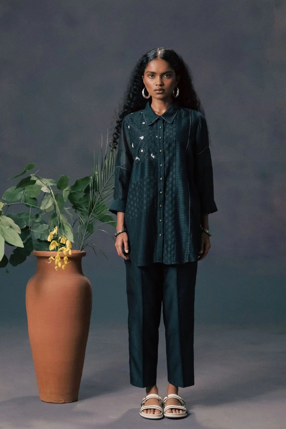 Mulberry Chanderi Co-ord Set