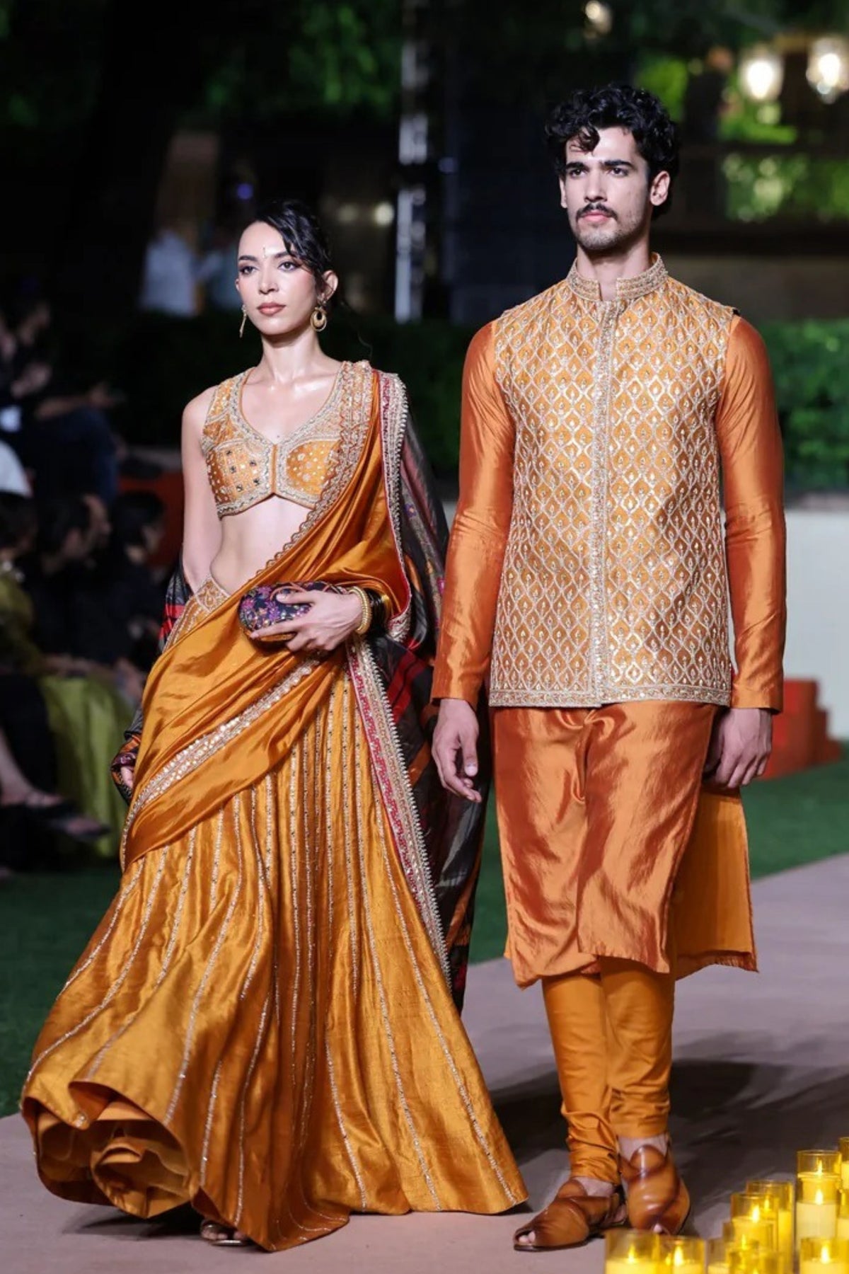 Amer Sarso Lehenga Set