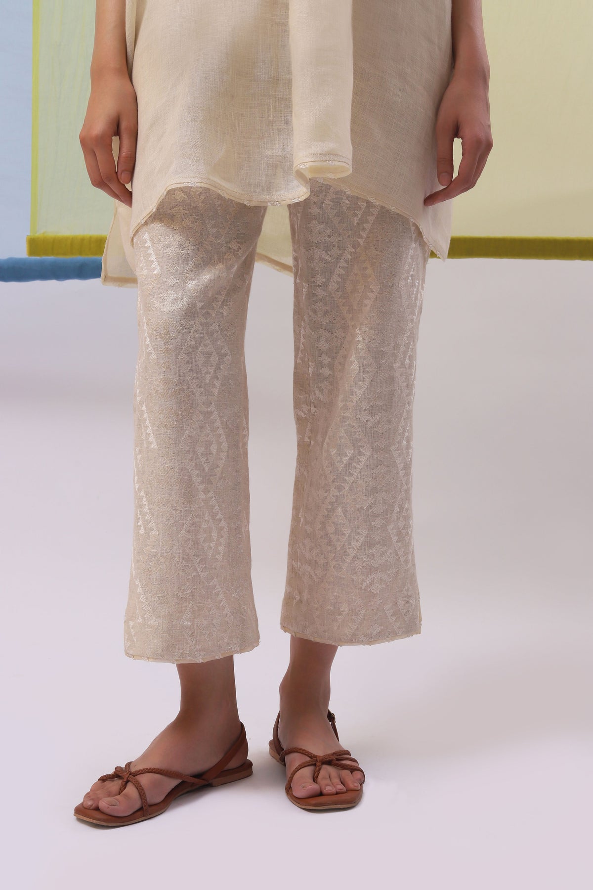 Beige Ifra Co-ordinate Set