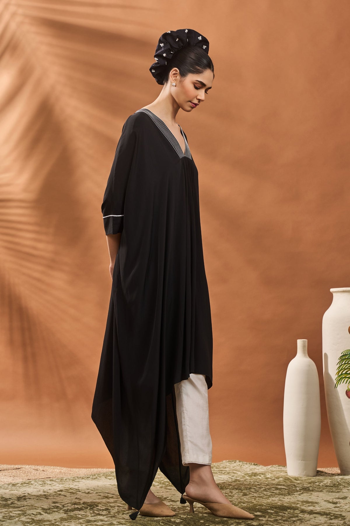 Black All Fours Tunic Set