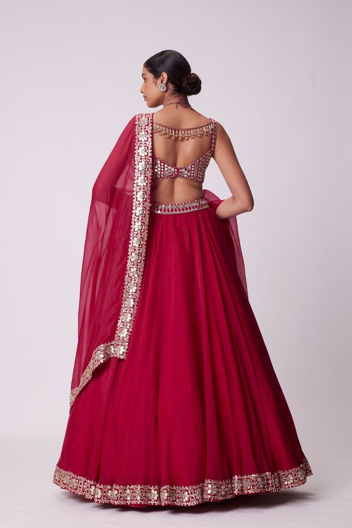 Crimson Red Lehenga Set