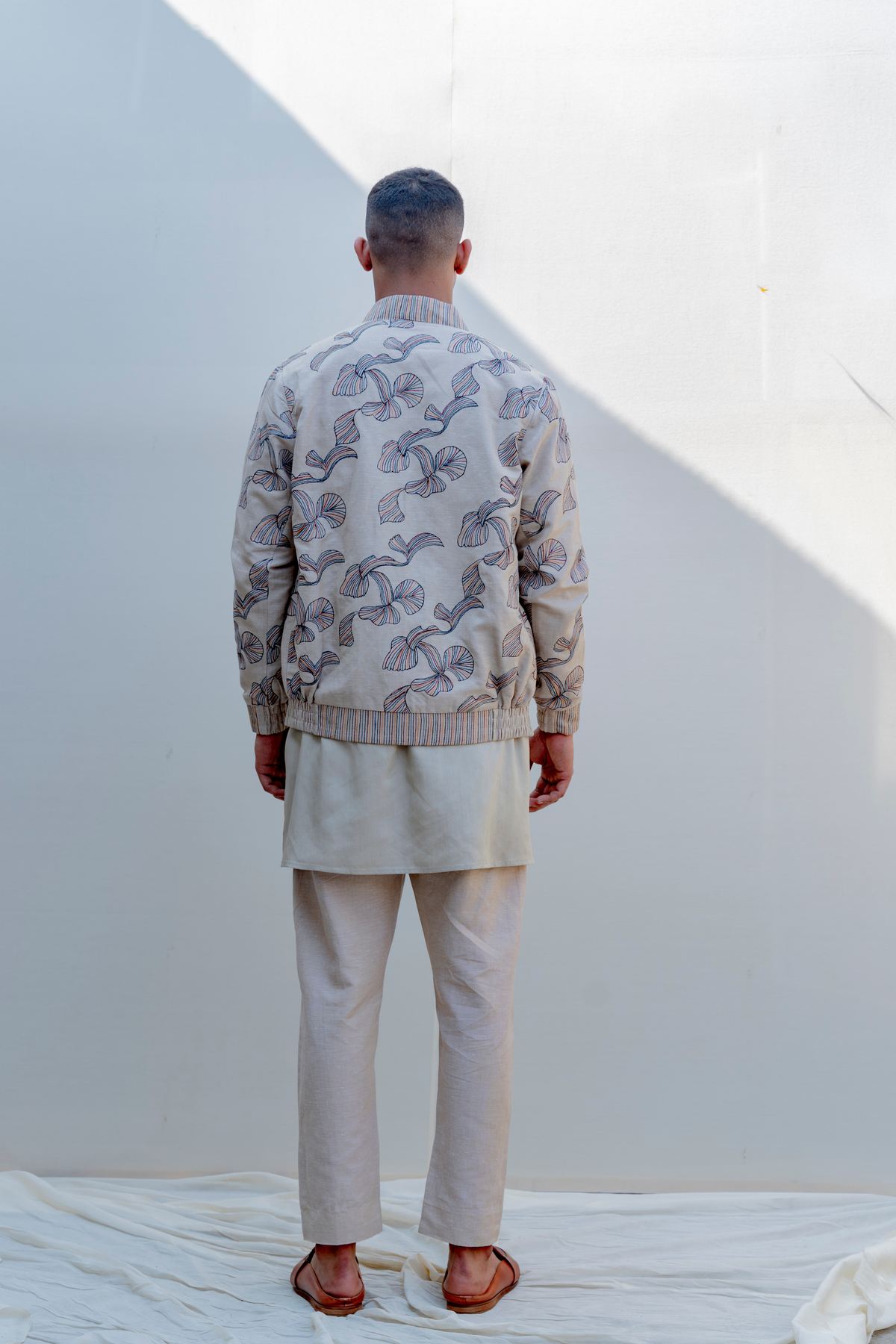 I and you jacket set in beige