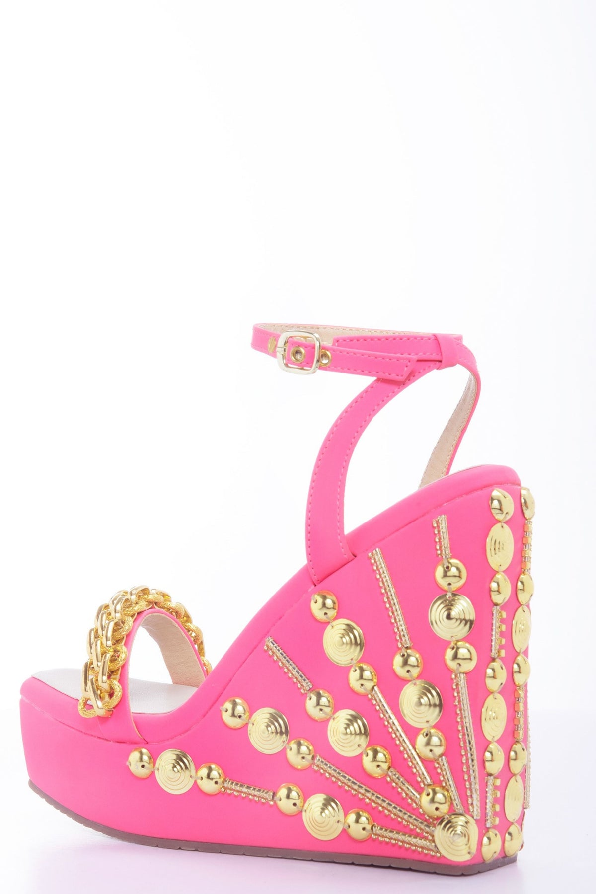 April Moon - Pink Wedge Heel