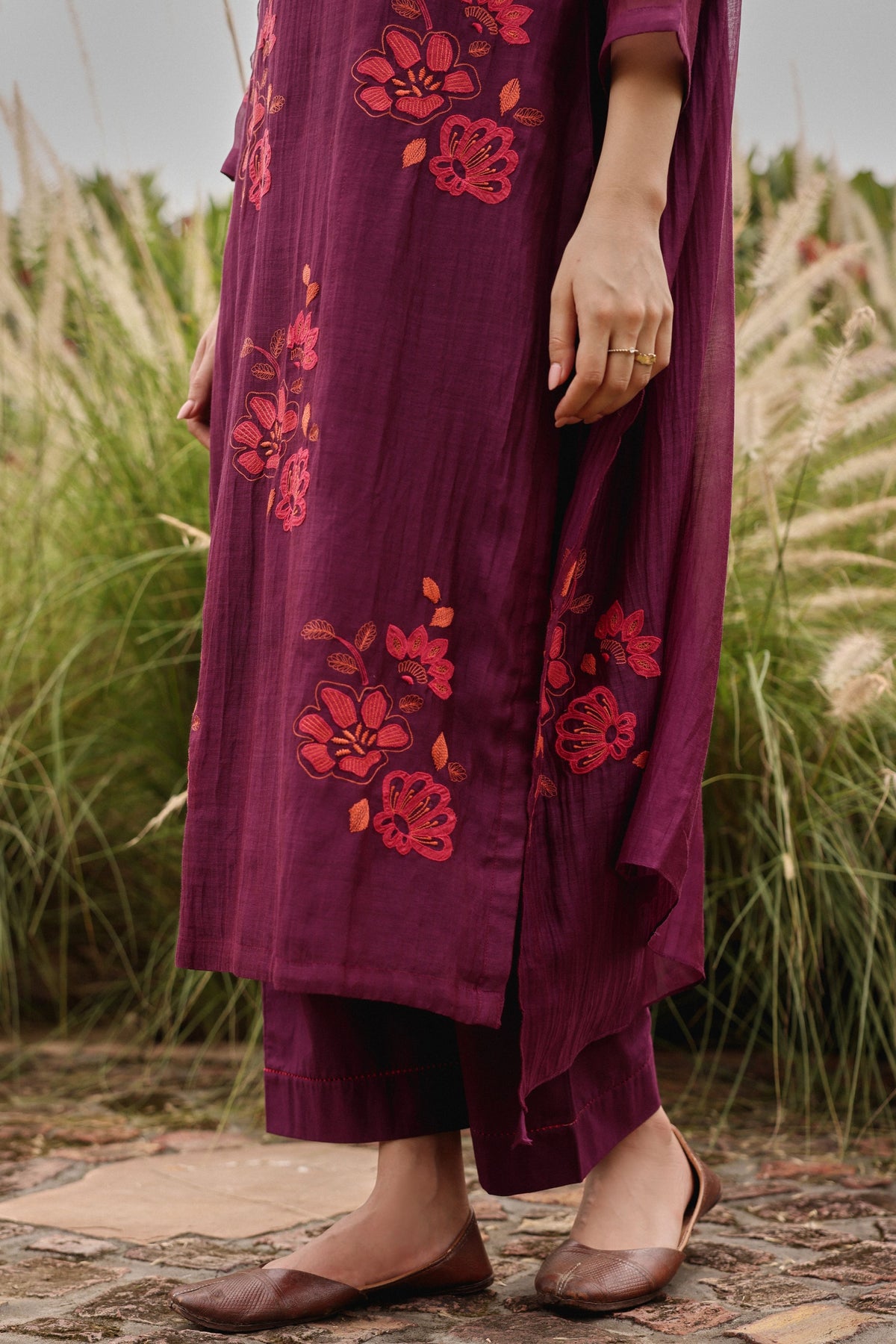 Amethyst Applique Kurta Set