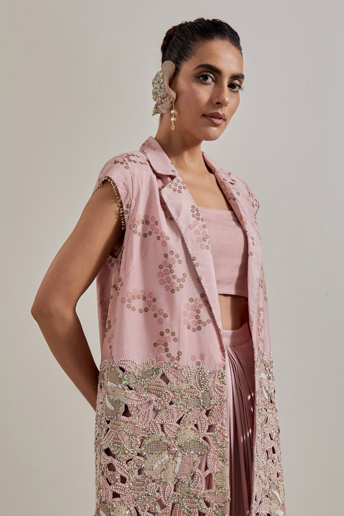 Pink Skirt Ensemble
