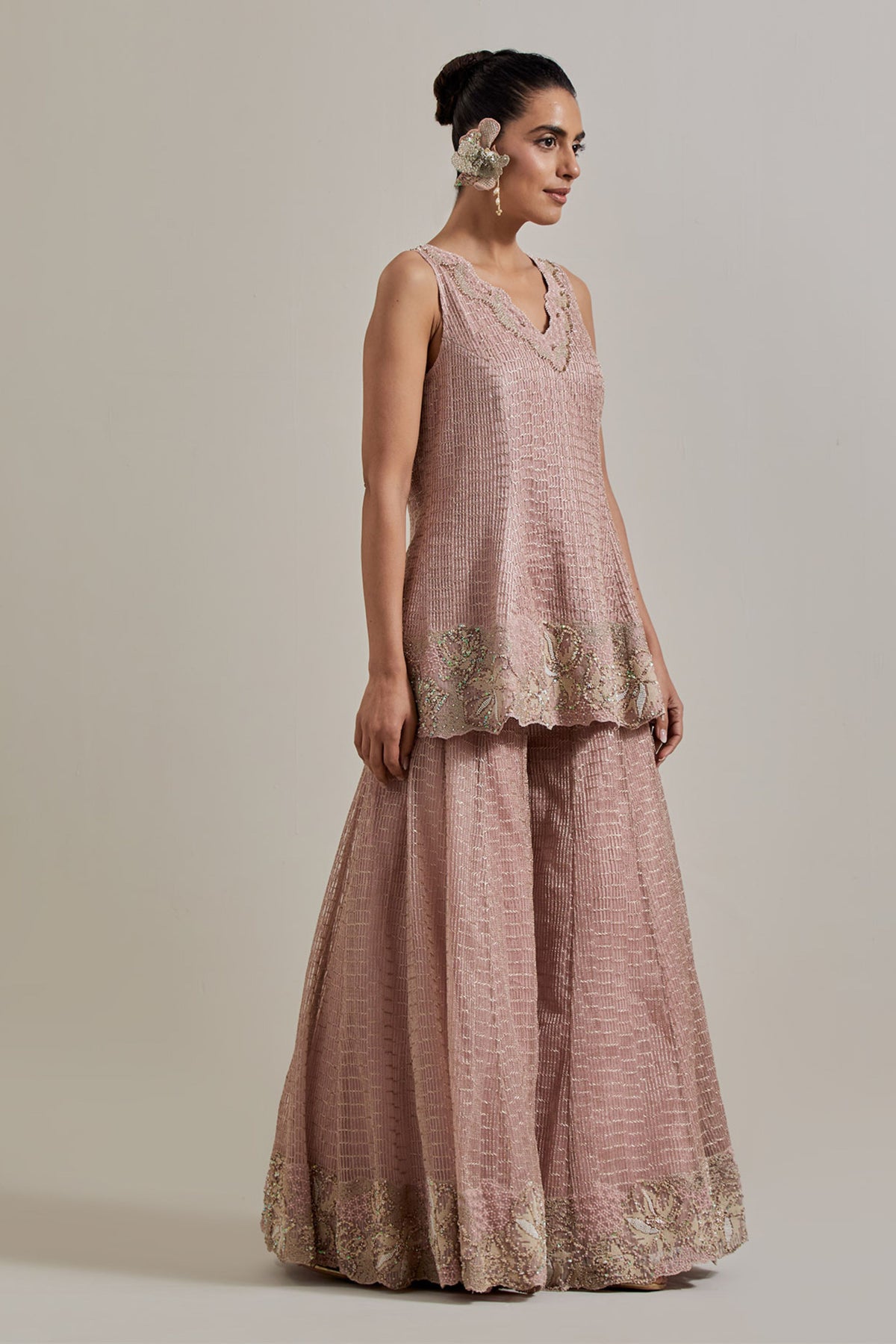 Pink Sharara Set