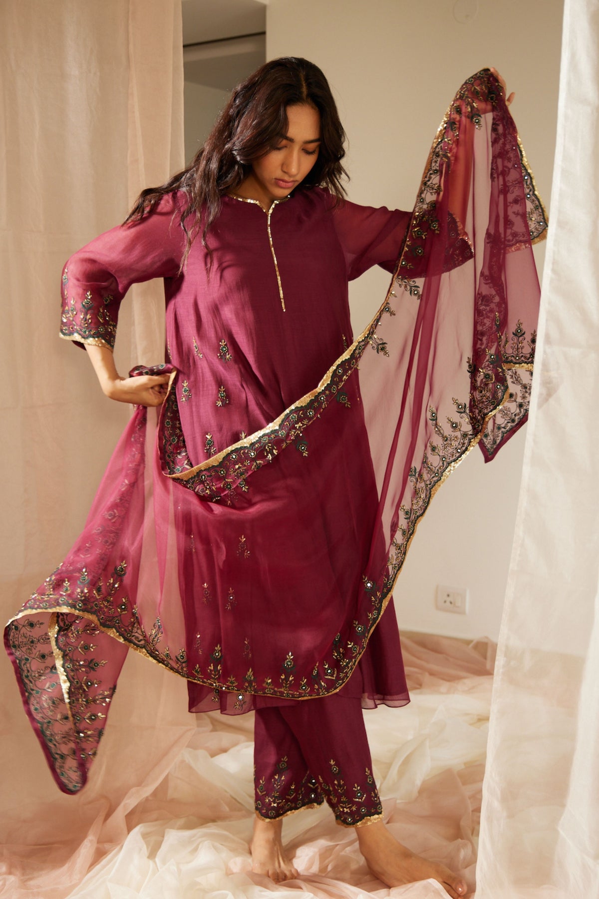 Yellow Abir Kurta