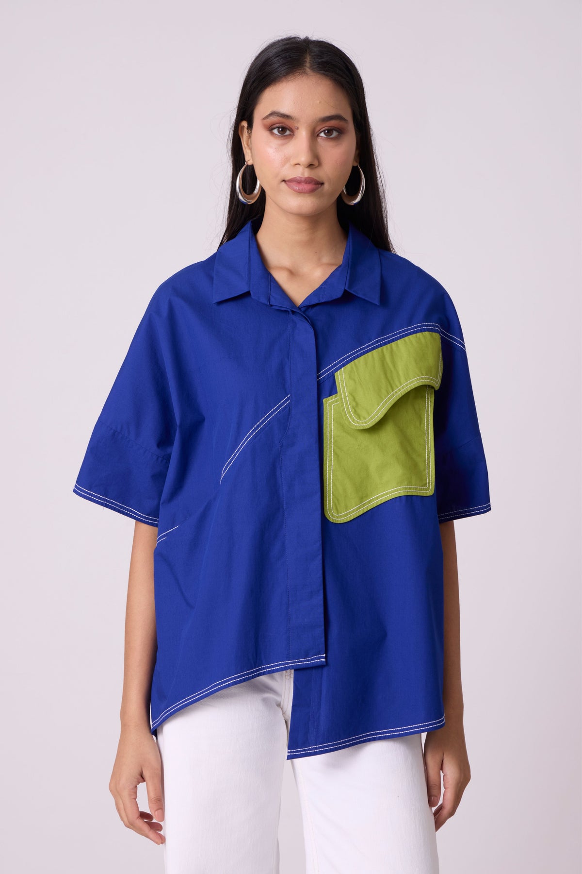 Andrea Cosmic Blue Shirt