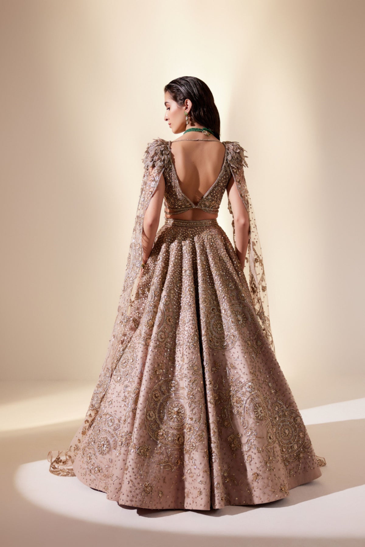 Celestial Gold Lehenga Set