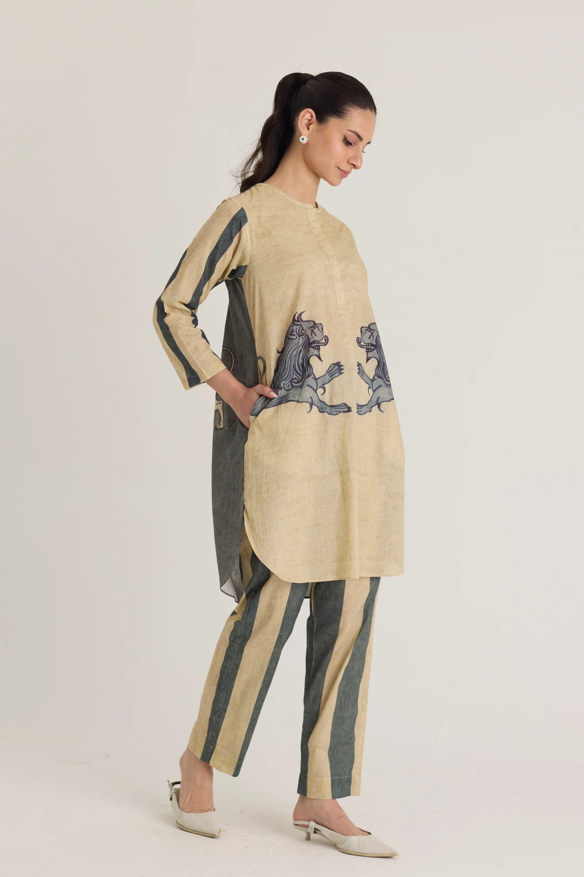 Paws Short Kurta Set