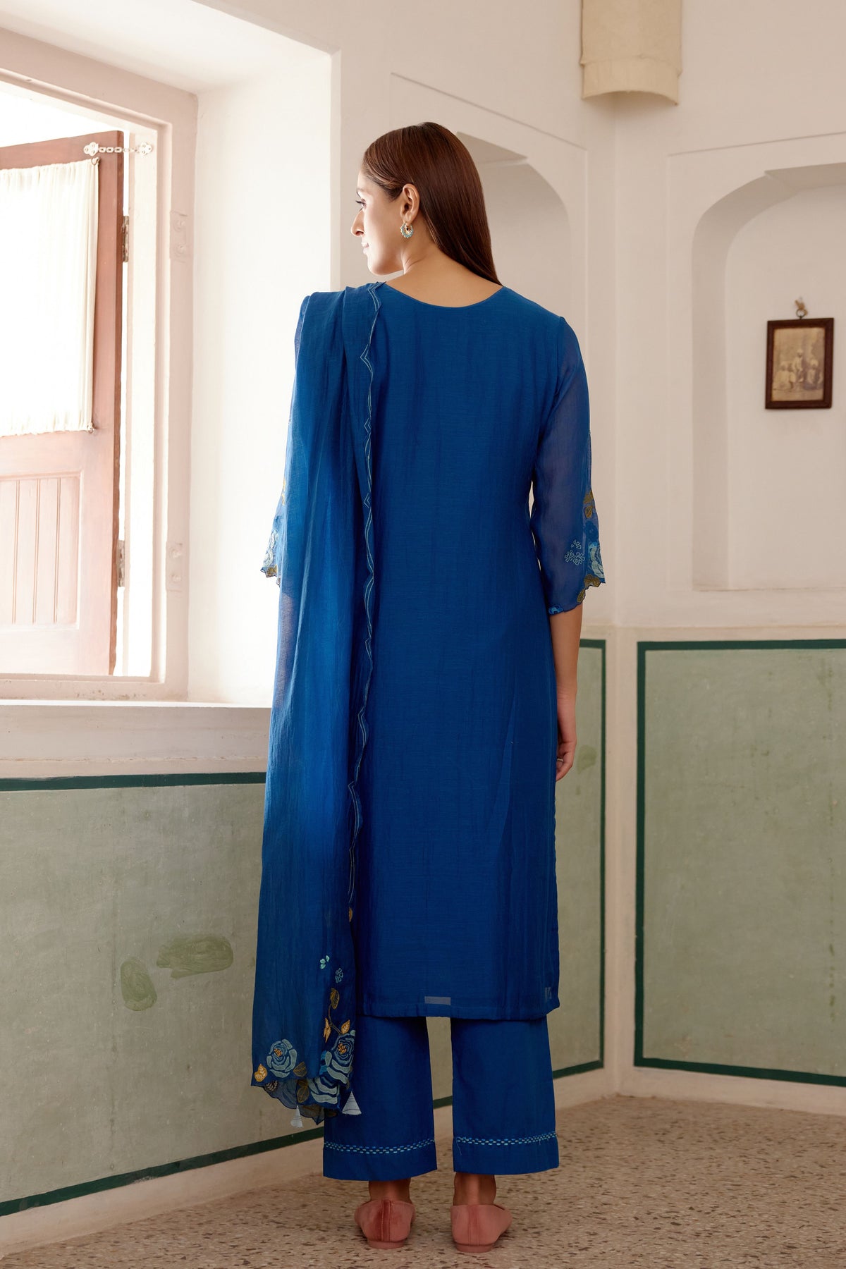 Sapphire Applique Kurta Set