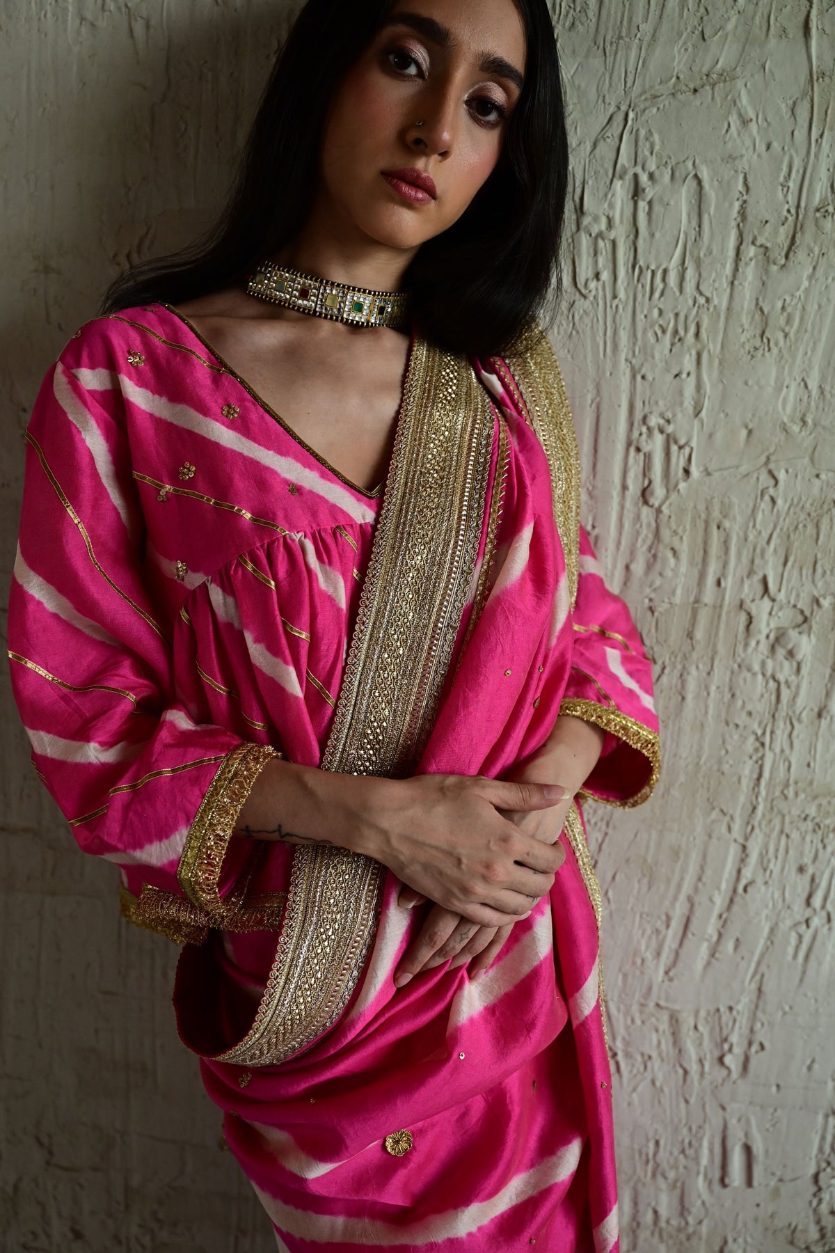 Pink Ombre Urmila Saree