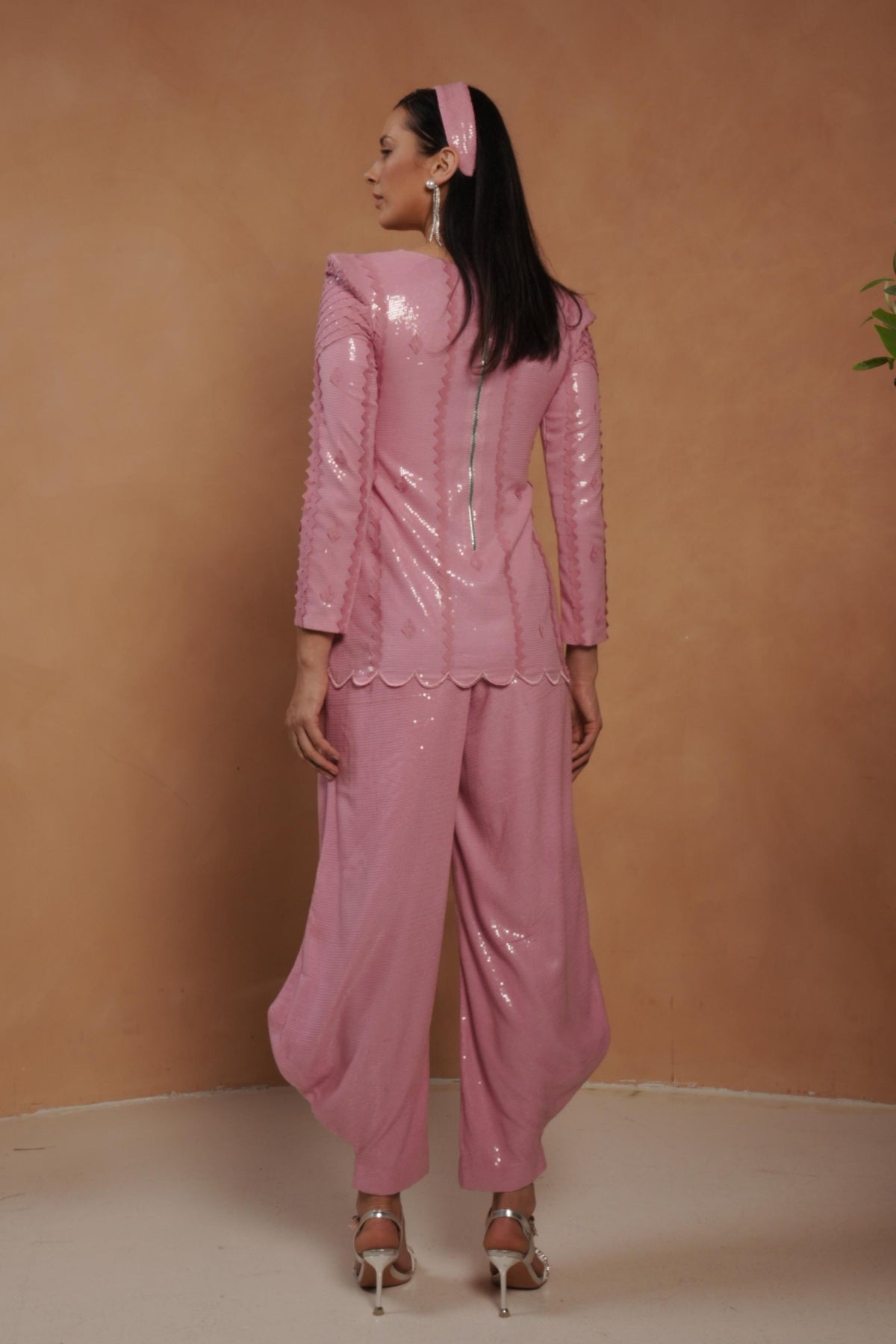 Top With Draped Pants