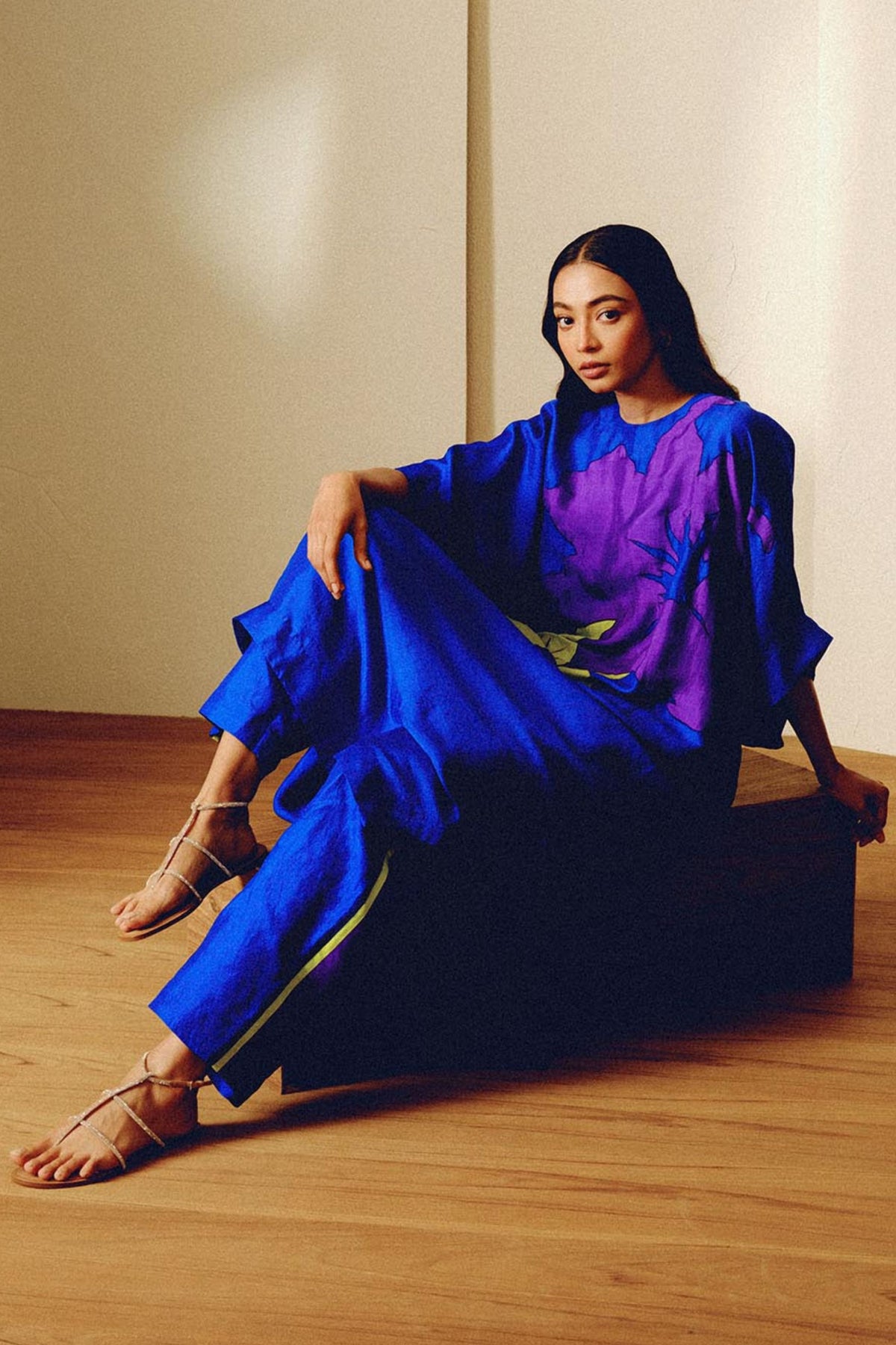 Tess Blue Tunic Set