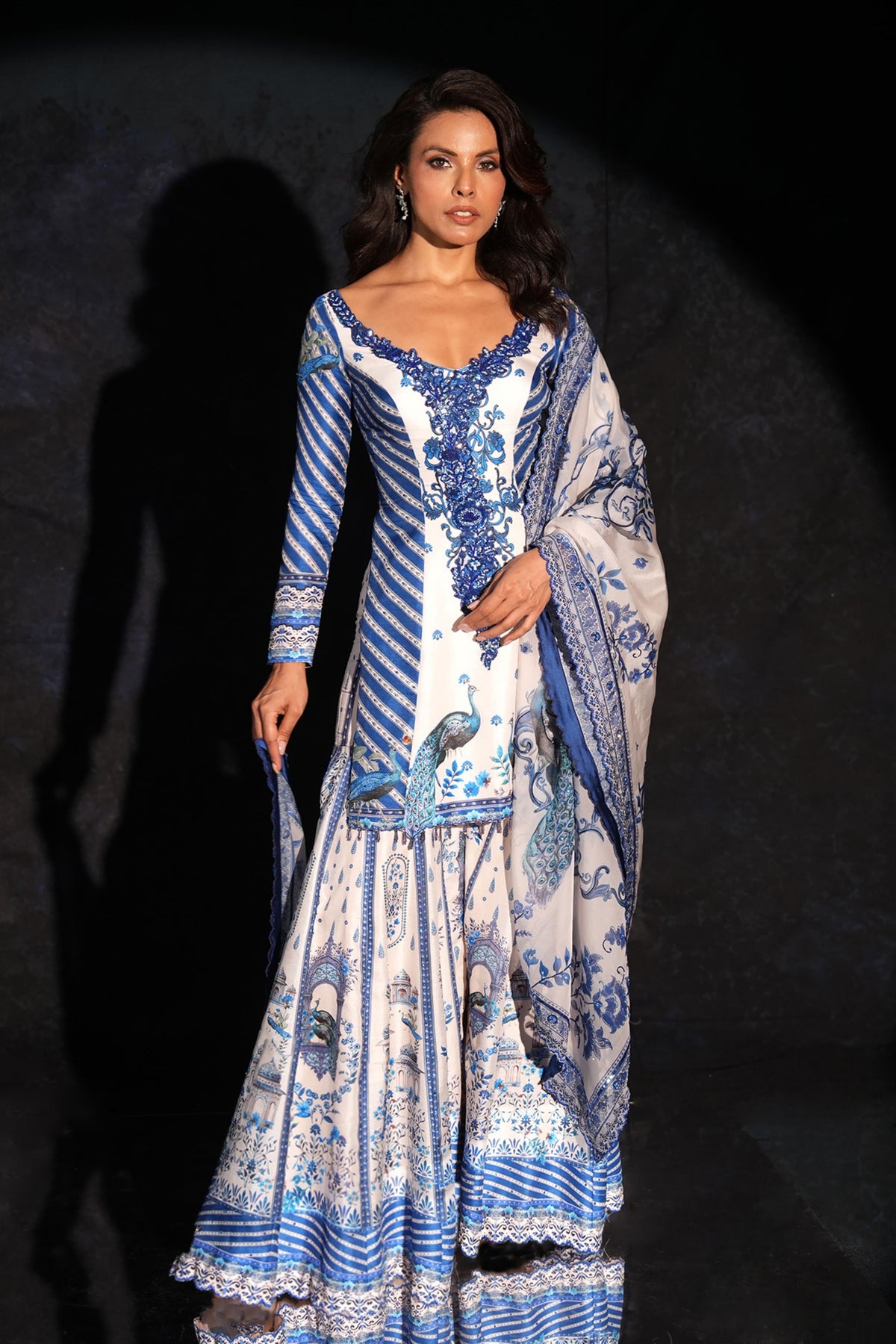 Neel Mahal Sharara Set