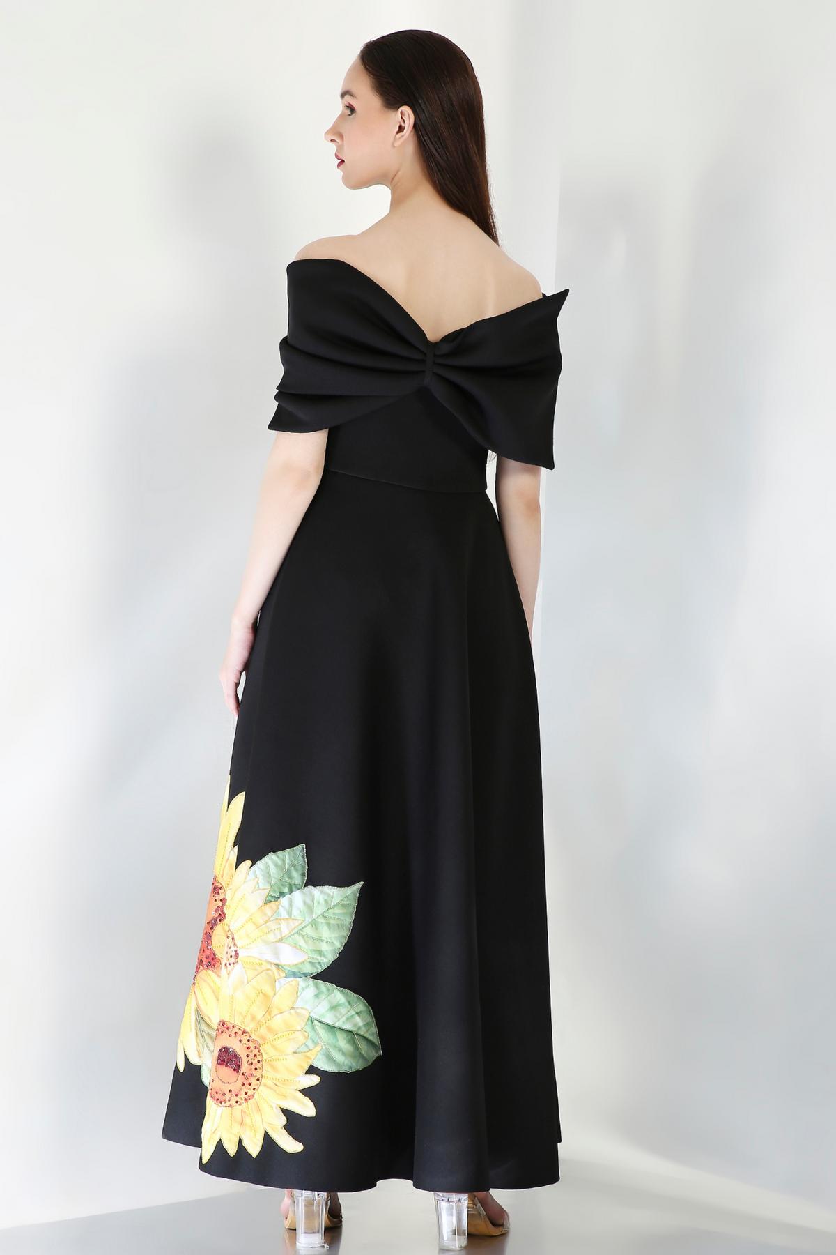 Black Embroidered Dress