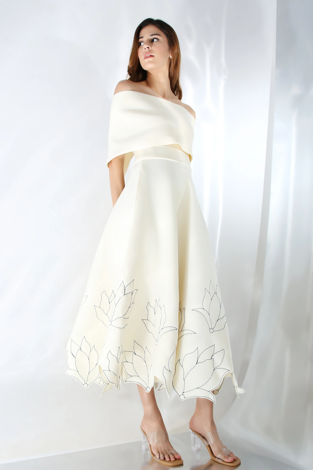 Classic White Embroidery Dress