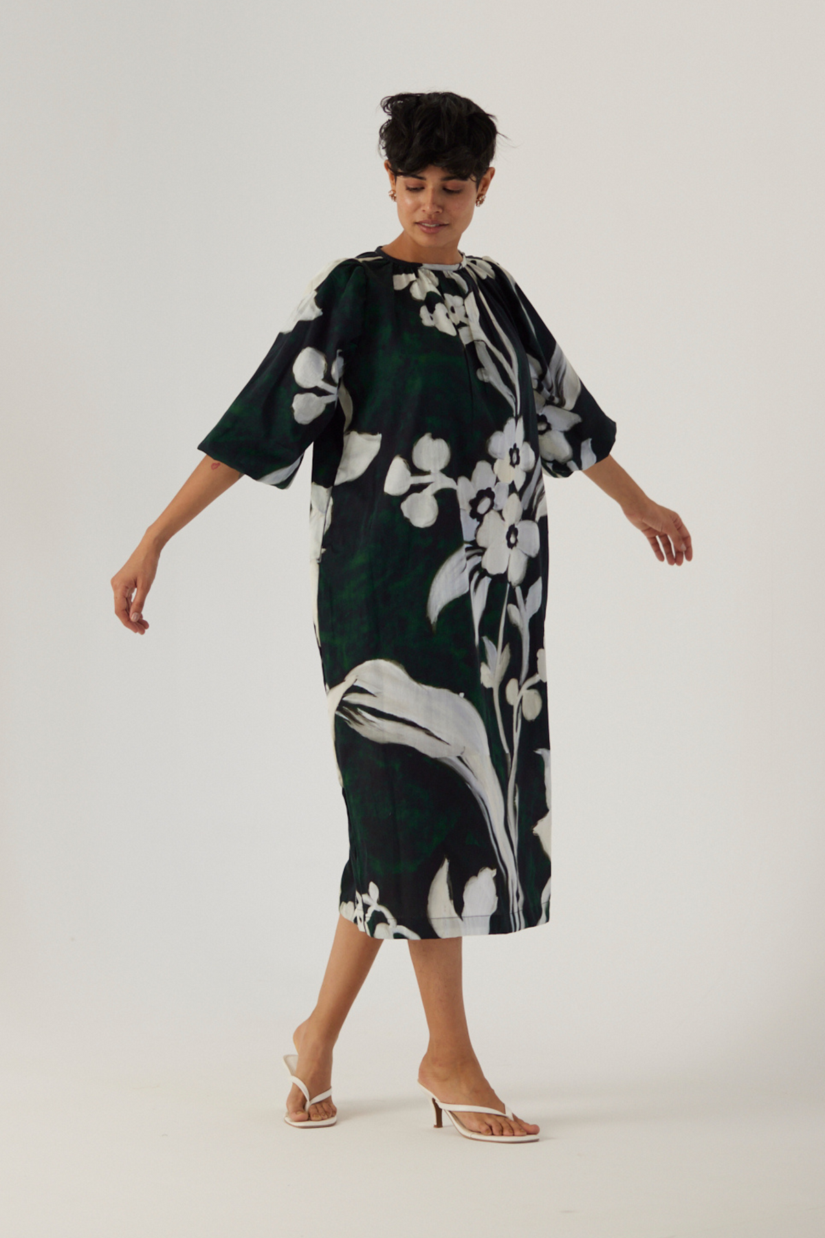 Chicory Black Midi Dress