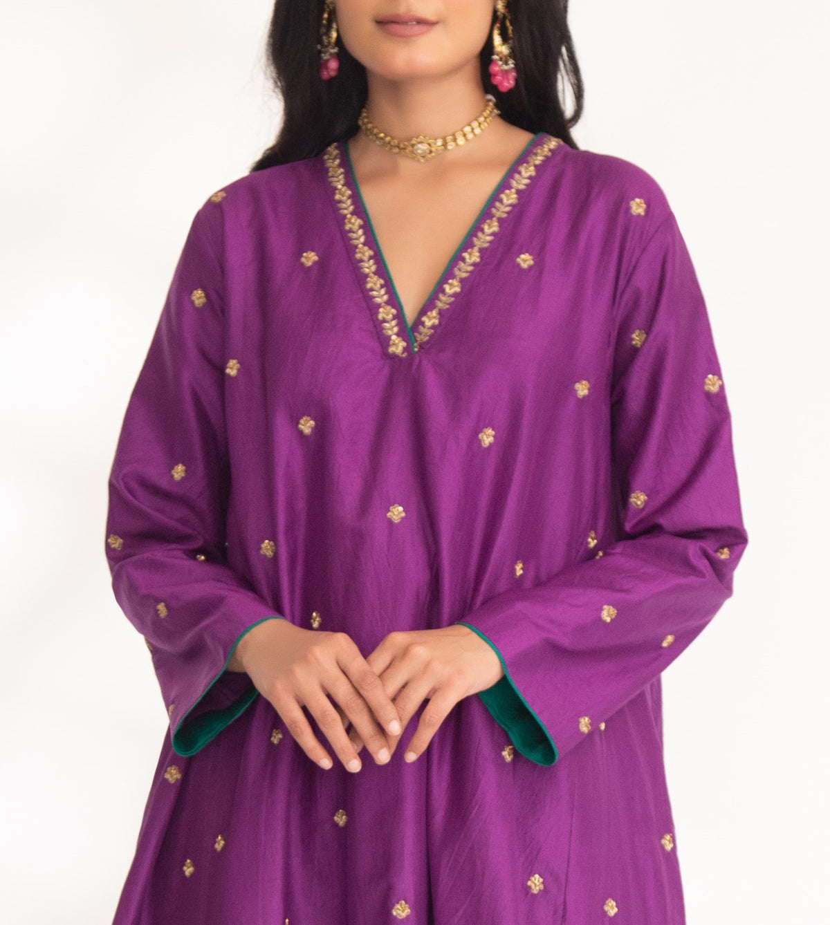 Purple Iya Kurta Set