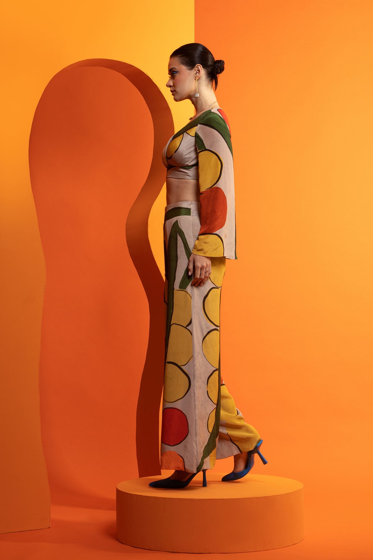 Artistic Printed Crepe Co-ord Set