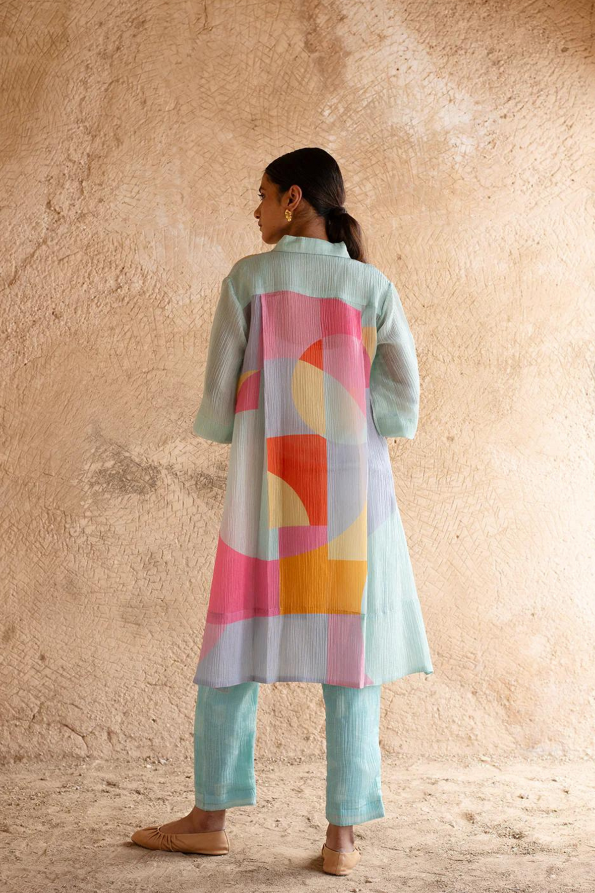 Aqua Blue Kurta Set