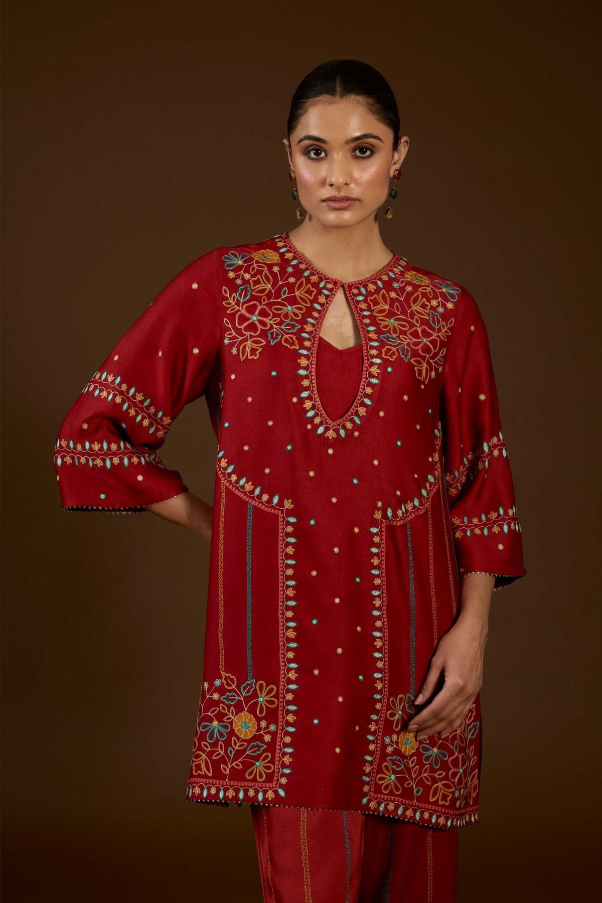 Rust Aari Co-ord Set