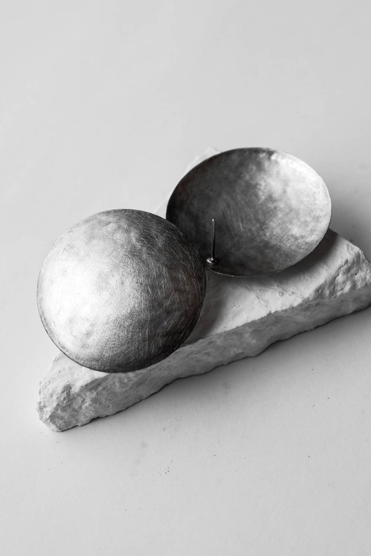 Duomo Brass Silver Earrings