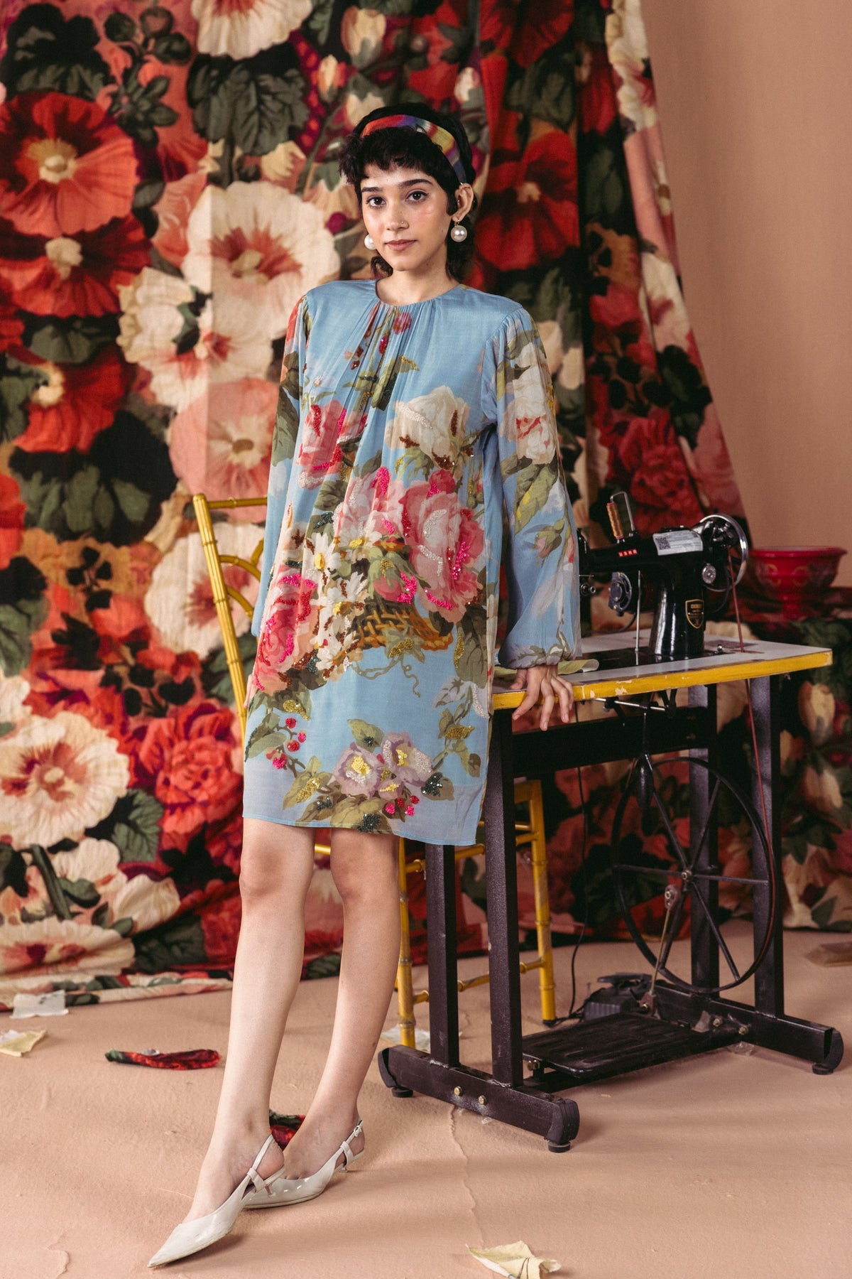 Taffy Embroidered Short Dress