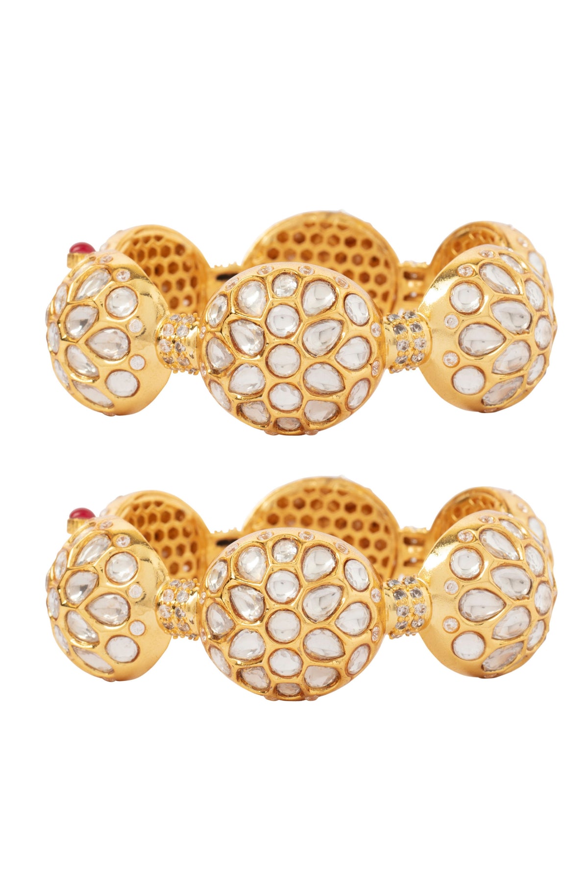 Kundan Polki Pair of Bangles