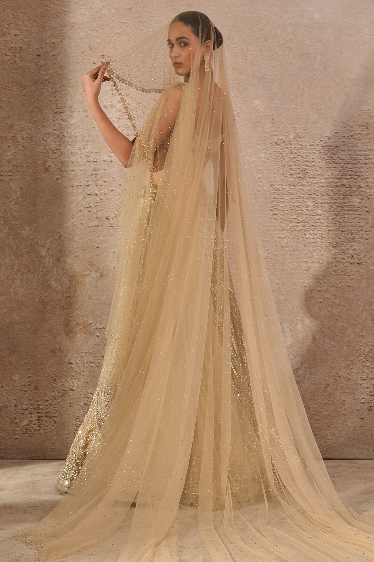 Gold Embellished Lehenga Set