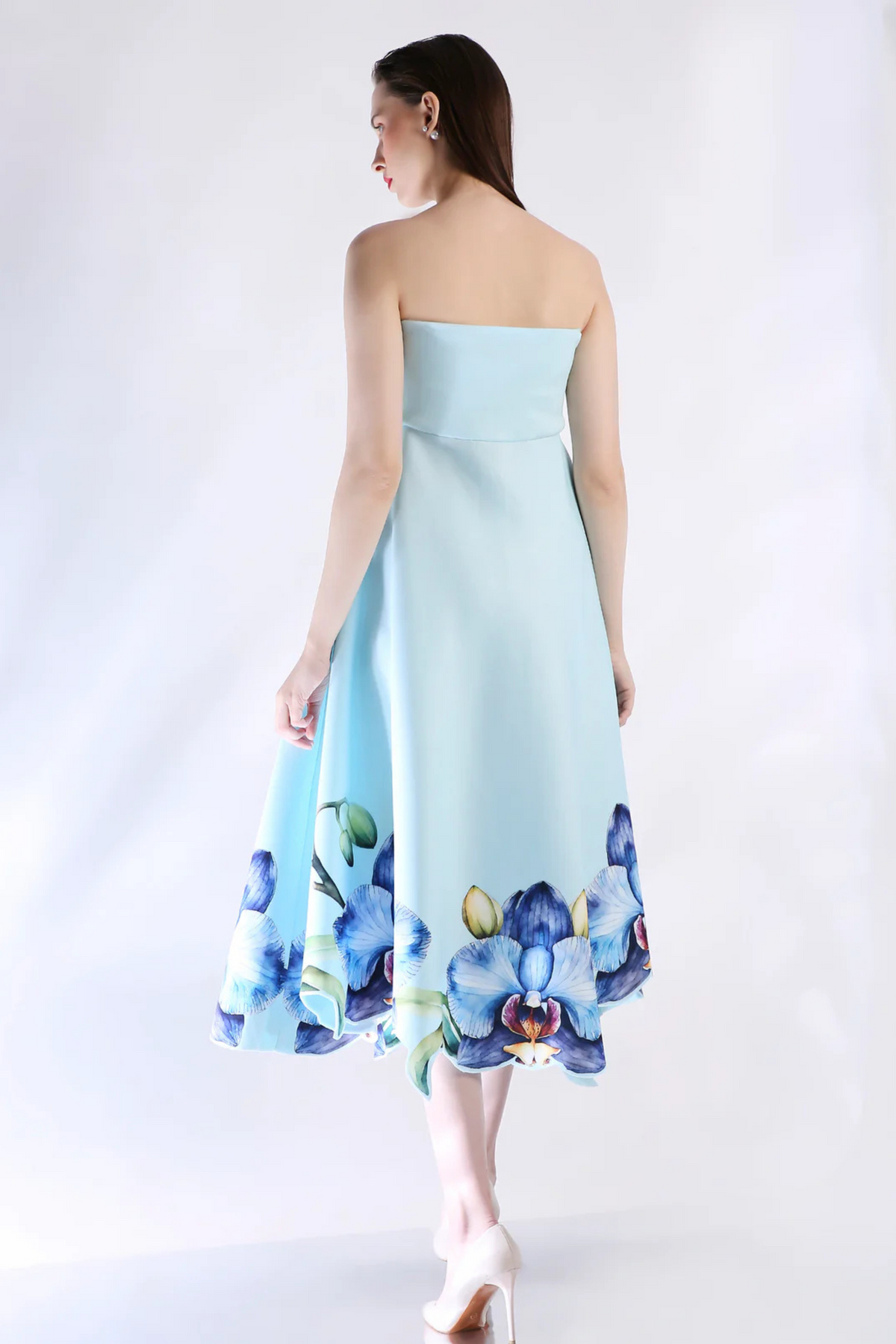 Light Blue Printed Dress