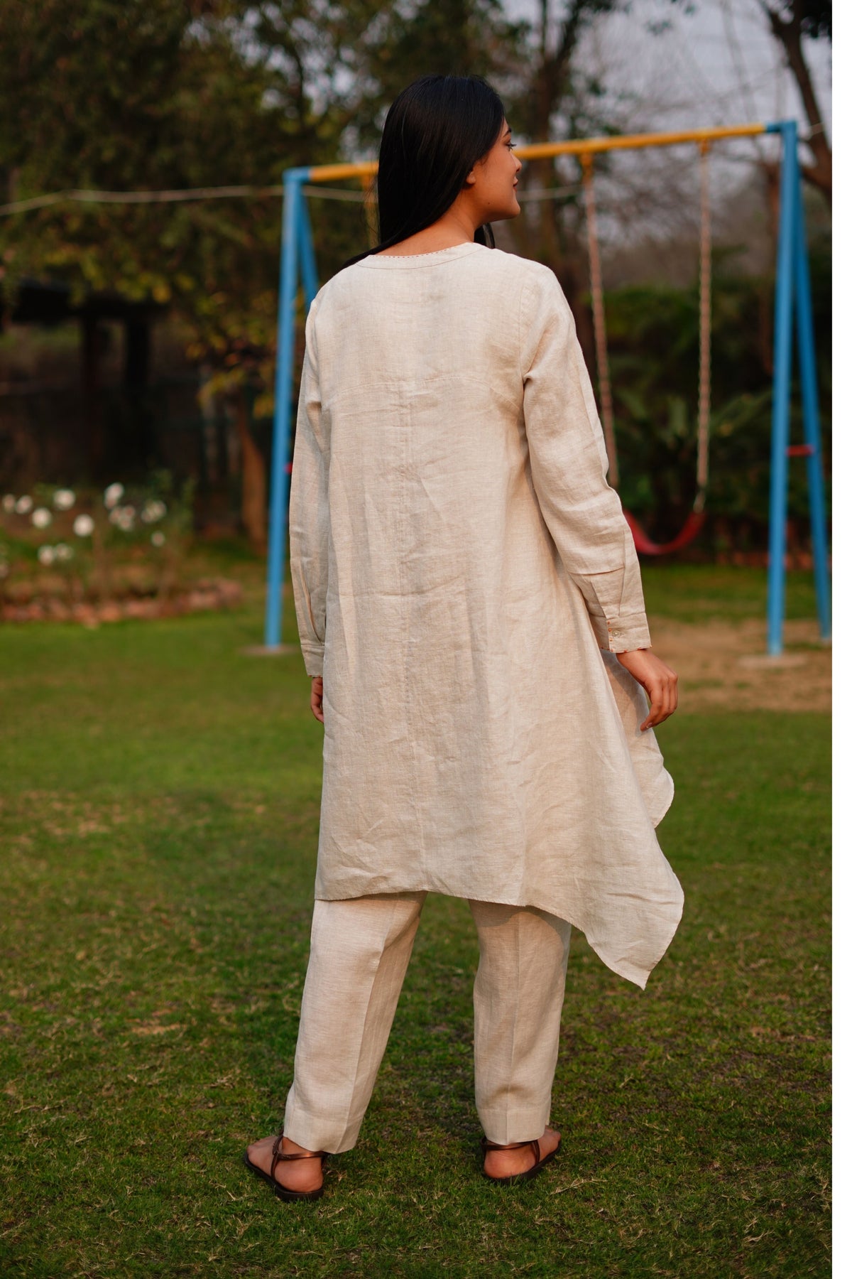 Beige Highlow Tunic