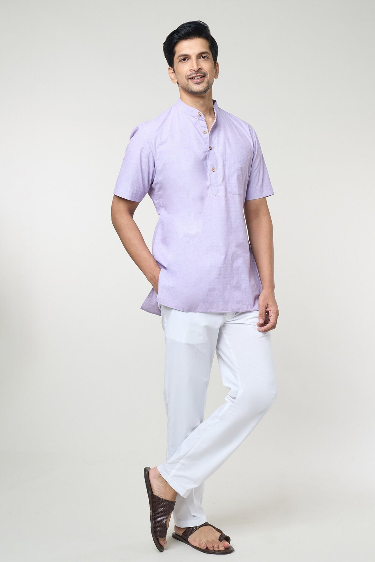 Lilac Pastel Shirt Set
