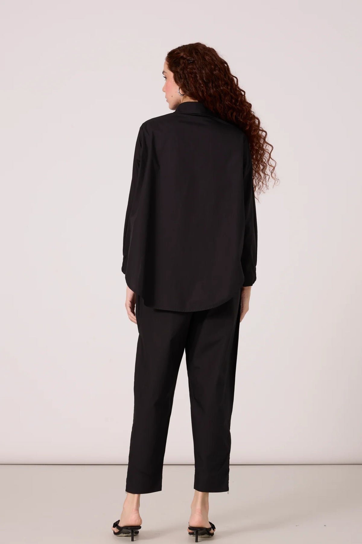 Sasha Applique Black Shirt