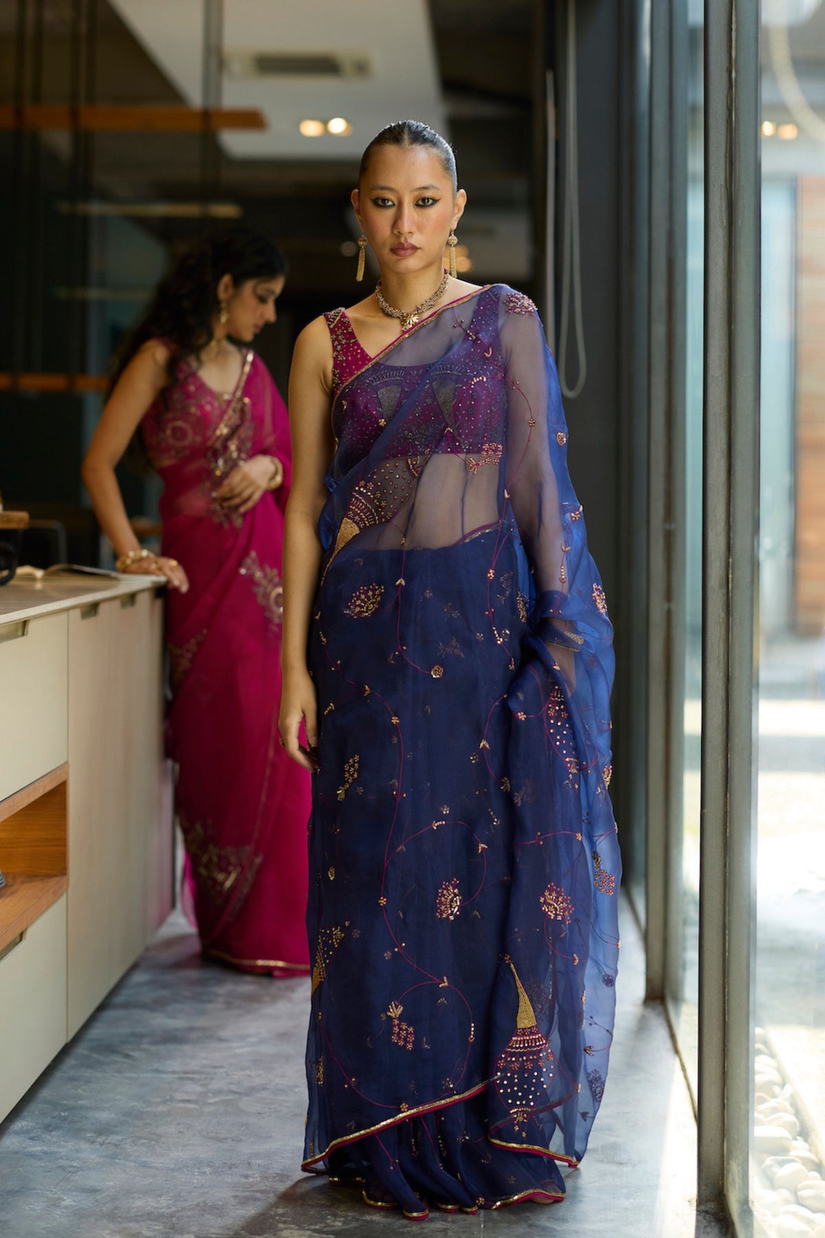 Blue Naad Saree