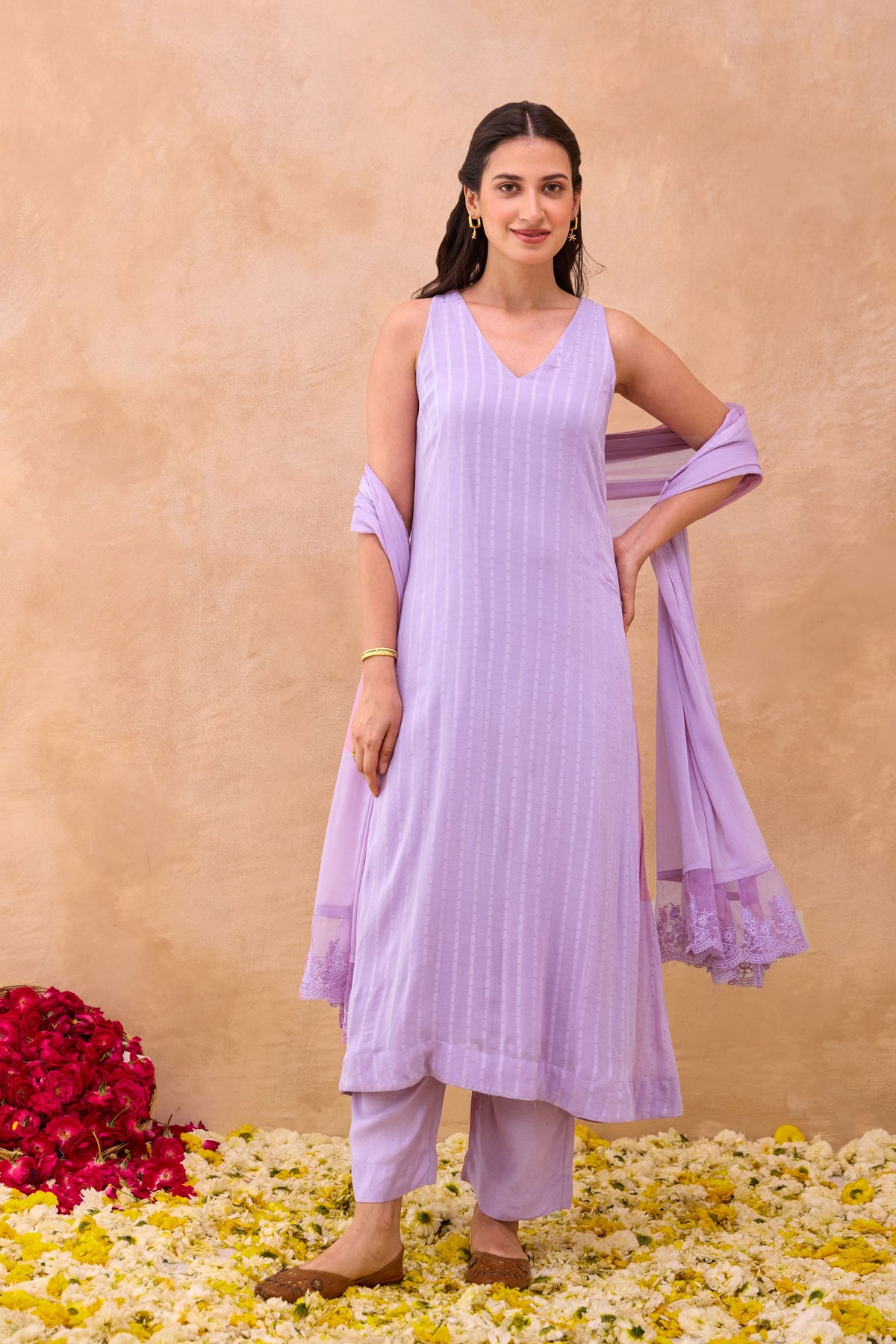 Lavender Grace Kurta Set