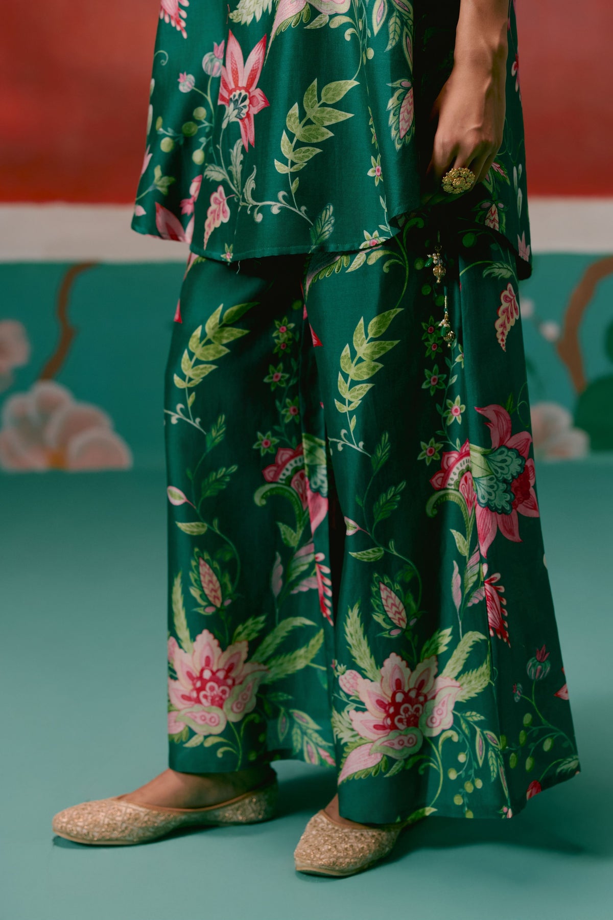 Green Chintz Kurta Set