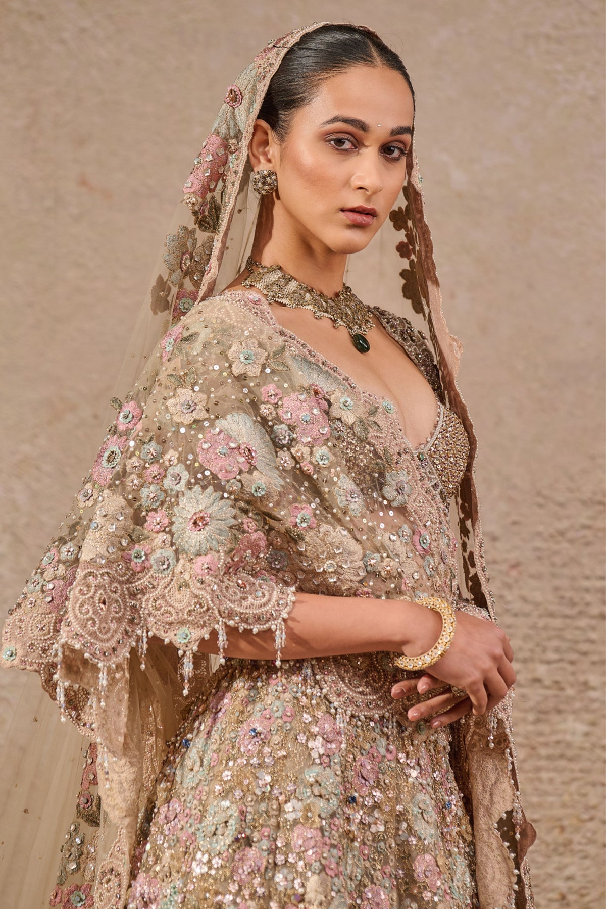 Bloom Embroidered Lehenga Set