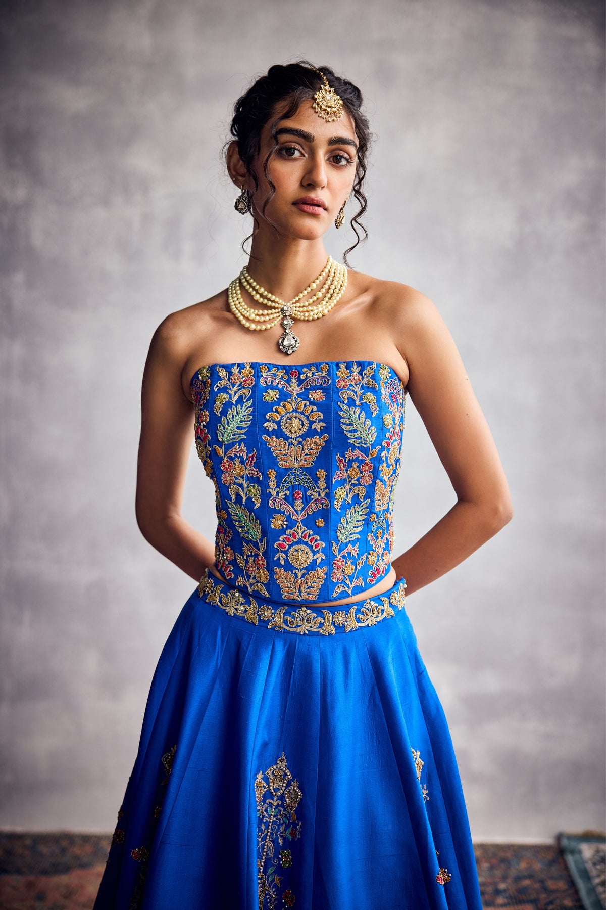 Cobalt Blue Lehenga Set