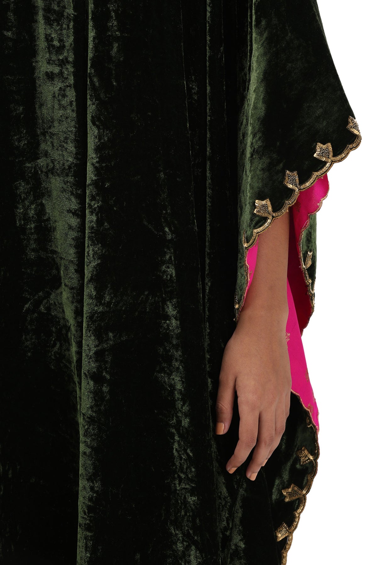 Priya Green Kaftan Set